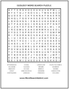 Branches of Geology Word Search Puzzle Worksheet Printable ...