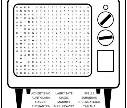 Bewitched Printable Word Search Puzzle