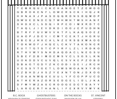 Bill Murray Movies Printable Word Search Puzzle Bill Murray Movies Printable Word Search Puzzle